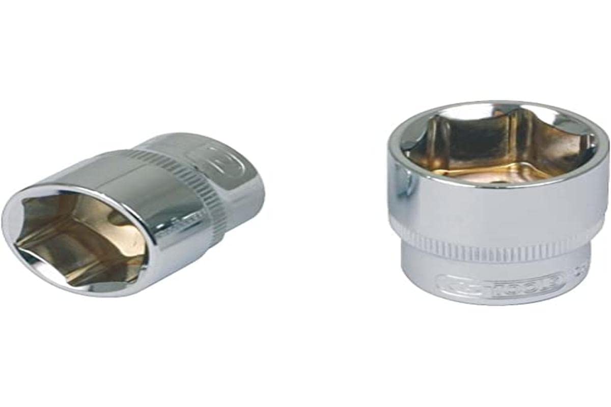 KS Tools 922.3813-3/8" Hex Socket, 13 mm - Ultimate Range - Superlock Profile - Chrome Vanadium - Satin Chrome Finish