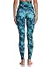 Colorfulkoala Women’s High Waisted Pattern Leggings Full-Length Yoga Pants (S, Aqua Palms)thumb 3