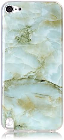 Pod 5 case,iPod Touch 6 Case,New Arrival mint Marble Texture Design Clear Bumper TPU Soft Case Rubber Silicone Skin Cover for Apple iPod Touch 5th/6th Generation