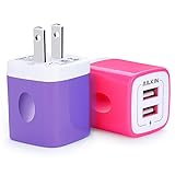 Charging Box, Charge Plug, Ailkin USB Wall Charger,Dual Port Rapid Speed Compact Universal USB Power Adapter Phone Charger Compatible with iPhone X/8/8 Plus/7/7 Plus/Samsung Galaxy/Nexus & More