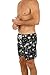 Uzzi Men's Key Largo Swim Shorts Palm Tree Trunks