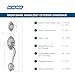 Schlage F58BRK622 Brookshire Exterior Handleset with Deadbolt, Matte Black (Exterior Half Only)