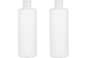 2PCS 400ML/13.5oz Empty Clear Plastic Soft Tubes Squeeze Bottles with Flip Cap Refillable Travel Makeup Lotion Emulsion Shamp