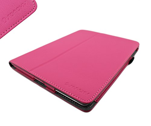 SANOXY Slim Smart Wake & Sleep Folder PU Leather Stand Case for iPad 2/3/4 (Folio HOT Pink)