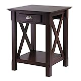 Winsome Wood Xola Night Stand, Cappuccino Finish