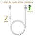 Lightning splitter for iphone 7 8 plus Cable with Lightning Headphone Audio,2 in 1 Audio and Charge Splitter lightning to USB power cable with Call Function for iPhone 7/8/X plus by EFGTEK.