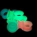UV Glow Super Thin Silicone Ear Tunnels Pack - 6 Colors Included - 5 Sizes Available (08mm - 0g)