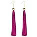 BYNNIX 5 Pairs Long Tassel Earrings Thread Fringe Dangle Drop Earring For Women Girls - Mixed Colors