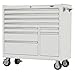 Viper Tool Storage V4109WHR 41-Inch 9-Drawer 18G Steel Rolling Tool Cabinet, White