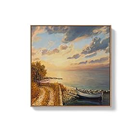 Framed Canvas Wall Art for Living Room, Bedroom Country Scenes Canvas Prints for Home Decoration Ready to Hang - 16x16 inches