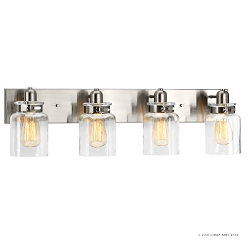 Luxury Modern Farmhouse Bathroom Vanity Light, Large Size 8.625"H x 30