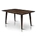 HOMES: Inside + Out Jenka Walnut Jenak Mid-Century Modern Dining Table,