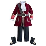 Disney Captain Hook Costume Kids Size 4 Multi