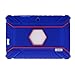 Turpro Rugged Defender Armor Shockproof Anti-Slip Kids' Silicone Cover for Select 7-Inch Tablets - Dark Blue