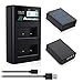 Powerextra 2X NP-W126 Battery & LCD Charger Compatible with Fujifilm X100F X-A10 X-A7 X-A5 X-A3 X-A2 X-A1 X-E2 X-E2S X-Pro1 X-Pro2 X-Pro3 X-T1 X-T2 X-T3 X-T10 X-T20 X-T30 X-T100 X-H1 FinePix HS50EXR primary