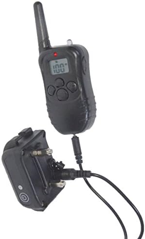 Dog shock training collar with remote rechargeable and Waterproof with Beep Medog / Vibration /Shock for 15 to 100 lbs. Dog Training Collar 330 yd. (BLACK RCF1)