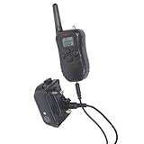 Dog shock training collar with remote rechargeable and Waterproof with Beep Medog / Vibration /Shock for 15 to 100 lbs. Dog Training Collar 330 yd. (BLACK RCF1)