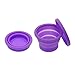 Anigan Collapsible Silicone Sterilizing Cup Designed for Sanitation and Storing Menstrual Cups, Lavendar