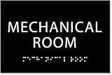 Mechanical Room Sign - ADA compliant sign. 6