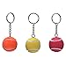 Pakala66 Sport Style Tennis Ball Keychain Tennis Keyring Best Gift for Sports Lovers，6 Color Set