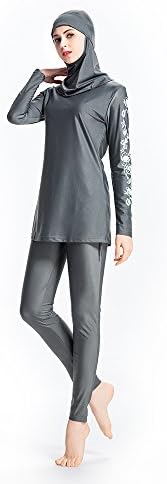 haohaotrade Bigger Sizes Muslim Swimwear Beach Bathing Islamic Female Full Face Hijab Swimming Swimsuit Burqini