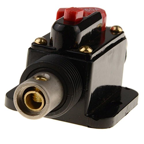 RKURCK 12V-24V DC Circuit Breaker 60A, Fuse Holder, Inline Fuse Block for Car Audio Solar Inverter System Protection - Thumbnail 3