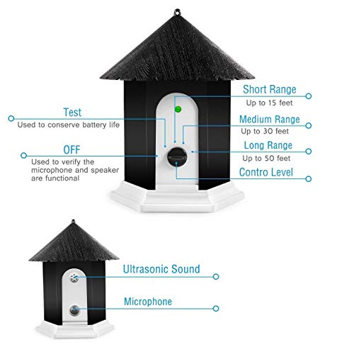 Anti Barking Device, Ultrasonic Anti Barking, Sonic Bark Deterrents, Bark Control Device, Dog Bark Contrl Outdoor Birdhouse