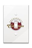 Sacramento, California - Skyline Seal (Light Switchplate Cover)