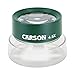 Carson Kids BugLoupe 4.5x Pre-Focused Stand Magnifier Loupe for Viewing Insects, Plants, Coins, Stamps, Maps, Fine Print and Wildlife (HU-55), Green, One Size