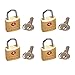 South Main Hardware 810106 TSA, Solid Brass, 3/4-Inch Wide Body, 4-Pack, Approved Luggage Lock