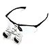 Zinnor 3.5x 420mm Dental Surgical Medical Binocular Loupe Optical Glass Loupe + LED Head Light Lamp - Shipping from USA (Black)