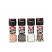 Salt & Pepper Grinder Variety Pack By McCormick (Himalayan Pink Salt, Sea Salt, Black Pepper, Mixed Peppercorn Grinder), 4 Count