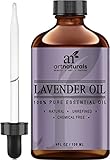 Art Naturals Lavender Essential Oil 4 Oz - Pure Therapeutic Grade from Bulgaria - Best Premium Quality used for Aromatherapy and Massage