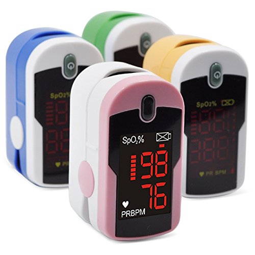 Concord pink fingertip pulse oximeter with reversible d…