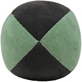 Cascade Juggling 3 x Pro 110g Suede Balls Green/Black Set of 3 view 3