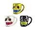 Things2Die4 3 Count Day of the Dead Sugar Skull 16oz Ceramic Figural Coffee Mugs