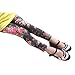 E Kids Stretch Skinny Pantyhose Printed Floral Girls Cropped Tights 6-8y