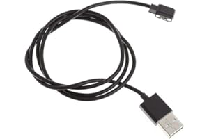 Smart Watch Charger Cable, 2 Pin Magnetic Charging Cable 3.3FT, Universal Contact Pin Spacing 2.84mm, Replacement Charger Cor