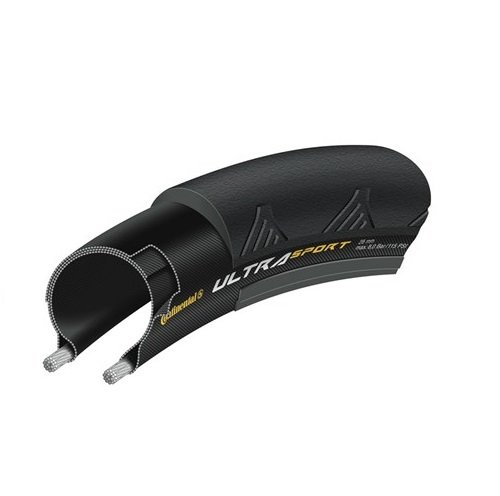 Continental ultra sport ii bike tire, black, 700cm x 23