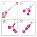 Kegel Exercise Weights - NENO Ben Wa Balls Sets Kit Weighted for Tightening Your Pelvic Floor Muscle - Full Cover Silicone with String for Beginners or Advanced
