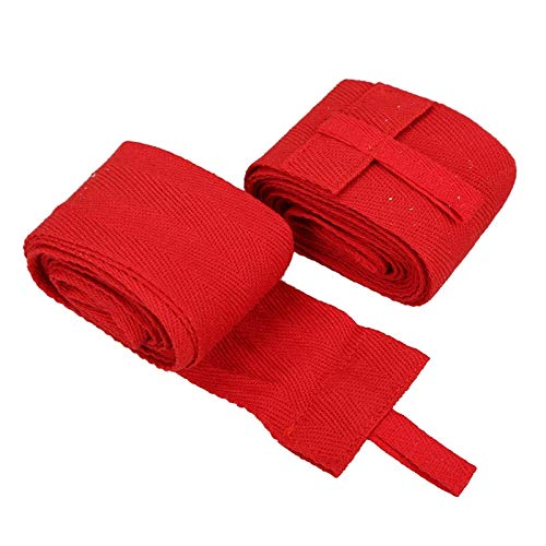 STORE-HOMER - 1 Pair/2PCS Boxing Handwraps Bandage MMA Training Wrist Protect Punch Red Boxing Ring Handwraps Magic Sticker 2.4M Color Random - Thumbnail 4