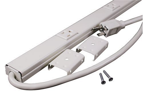 Legrand - Wiremold PM36C Plugmold Strip 6 Outlet, Ivory