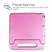 Fintie Case for iPad 6th Generation 2018 / iPad 5th Generation 2017 / iPad Air 2 / iPad Air (9.7 Inch) - Kiddie Series Light Weight Shock Proof Convertible Handle Stand Cover Kids Friendly, Pink