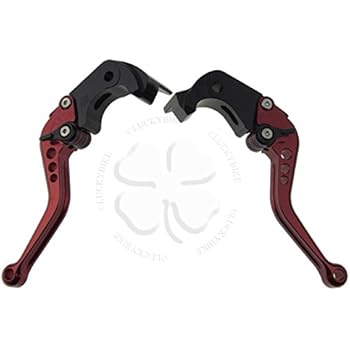 CNC Shorty Brake Clutch Levers Red For Kawasaki Ninja ZX 14 R 06-19 Handle Hand