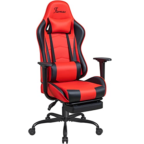 Furmax Office Chair Leather Desk Gaming Chair, High Back Ergonomic