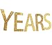 INNORU® 90 Years Loved Banner Gold Glitter Sign - 90th Birthday Party Decorations