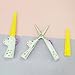 Student scissors paper-cut scissors folding safety scissors travel portable scissors animal cartoon scissors for office and kid (Unicorn)