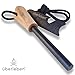 &uuml;berleben Z&uuml;nden Fire Starter | 5/16", 3/8" or 1/2" Thick Bushcraft Fire Steel with Handcrafted Wood Handle | 12,000-20,000 Strikes | Traditional Survival Ferro Rod | Neck Lanyard | Pro 3/8" primary