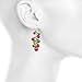 Lux Accessories Multicolor Silver Tone Christmas Jingle Bells Dangle Earrings