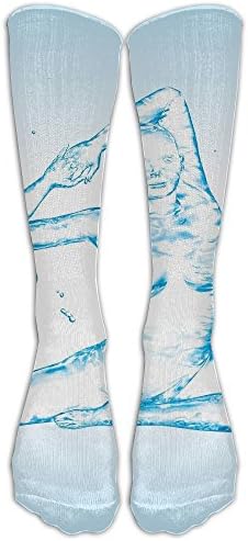 ABC0KJX Unisex Winter Socks Aquatic Woman Doing Pose Of Pigeons Water Healthy Lifestyle Zen Men And Women Sock